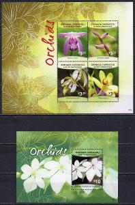 Grenada Grenadines-Orchideje 2015**  Mi.Klb 5047-50+Bl.711 / 21 €