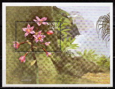Nevis-Orchideje 1999**  mi.Bl.165 / 5 €