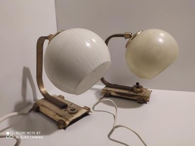 Párové mosazné lampičky  Art Deco