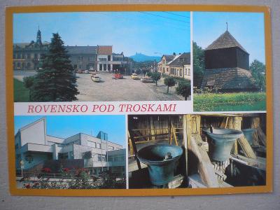 Trosky - Rovensko pod Troskami, zvonice, náměstí