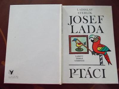 Kniha učebnice Ptáci Josef Lada malíř Albatros čáp lednáček sojka aj.