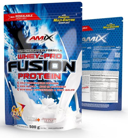 Protein Amix Whey-Pro Fusion, 500g, př. lesní ovoce - Sport a turistika