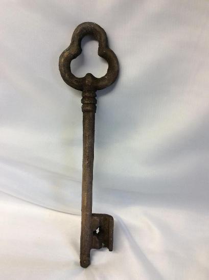 Obrovský středověký hradní klíč, 25cm - Starožitné předměty z kovů