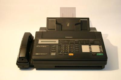 Retro fax Panasonic KX-F90B-originál Japan.