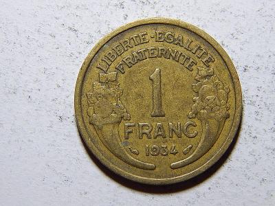 Francie 1 Franc 1934 XF č11270