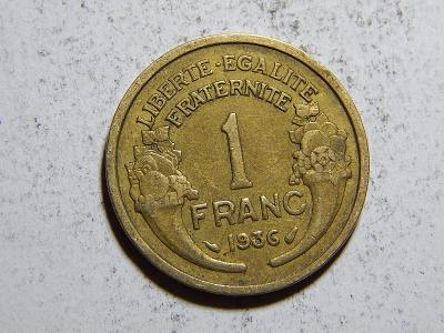 Francie 1 Franc 1936 XF č11507