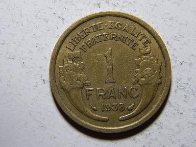 Francie 1 Franc 1938 XF č11204