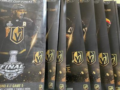 Sada 9 programů Vegas Golden Knights 2017/18 vč.  finále Stanley Cupu