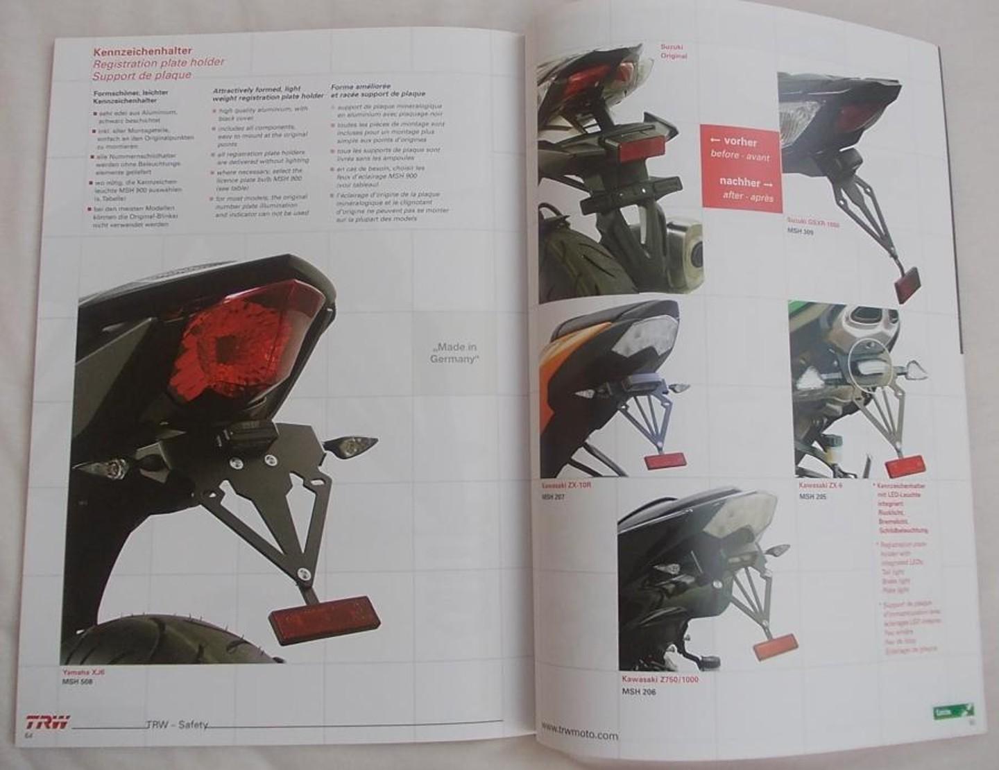 Katalog náhradních dílů  na motorky TRW Lucas + katalog příslušenství - Motoristická literatura