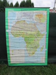Stará nástěnná mapa - AFRIKA