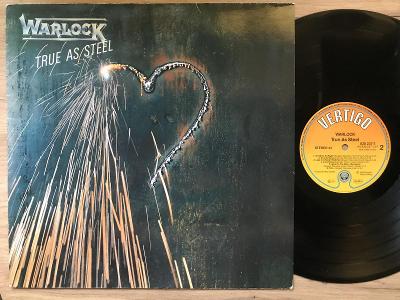 WARLOCK-True as steel-LP VG+ VERTIGO 1986