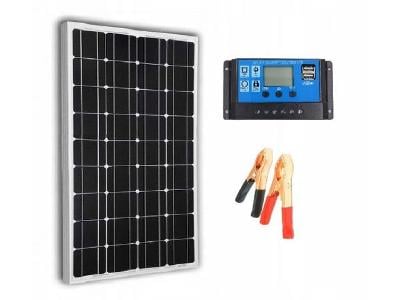 Solární Panel 50W 12V REGULATOR Fotovoltaický panel   	 		 			  		
