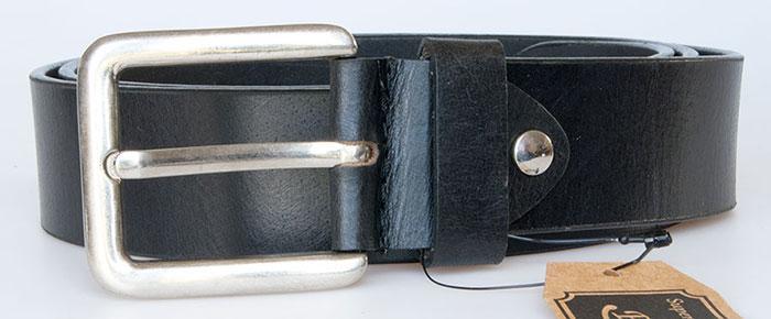 Černý hladký kožený opasek šířka 39 mm, délka 105 cm a další opasky 