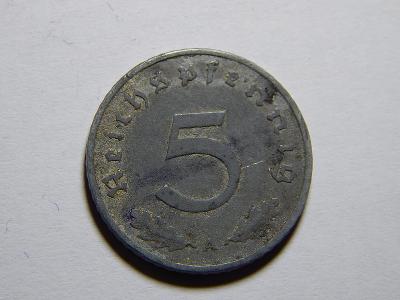 Německo 3. říše 5 Pfennig 1940A VF č29600