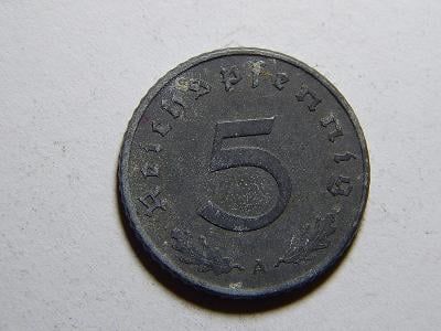 Německo 3. říše 5 Pfennig 1941A VF č29751