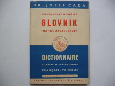 Obchodní a hospodářský slovník - Francouzsko-český - 1948