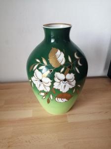Velká váza Goldrelief handgemalt Made in GDR 1764