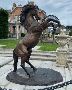 Zámecká bronzová socha - Kůň - UNIKÁT - 300 cm