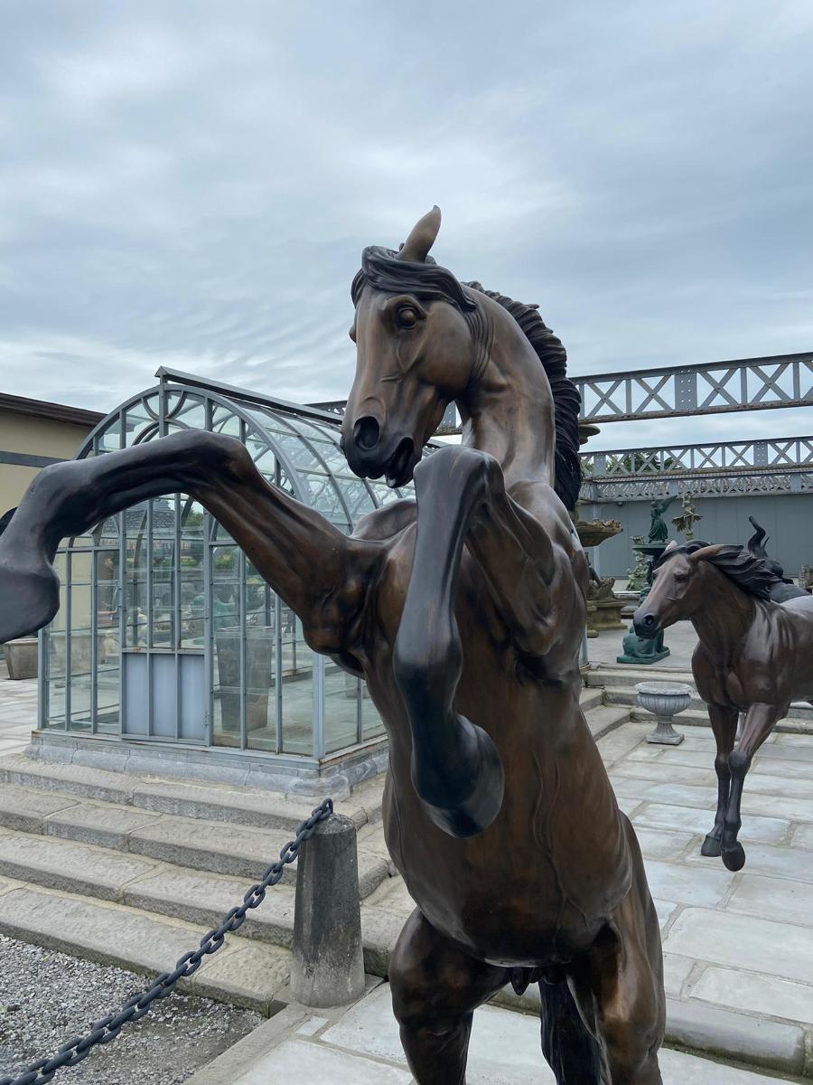 Zámecká bronzová socha - Kůň - UNIKÁT - 300 cm - Starožitnosti a umění