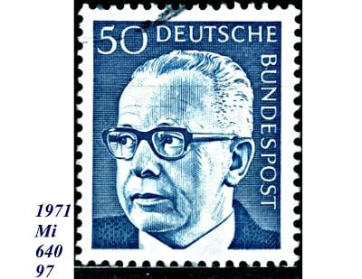 BRD 1971, prezident Gustav Heinemann