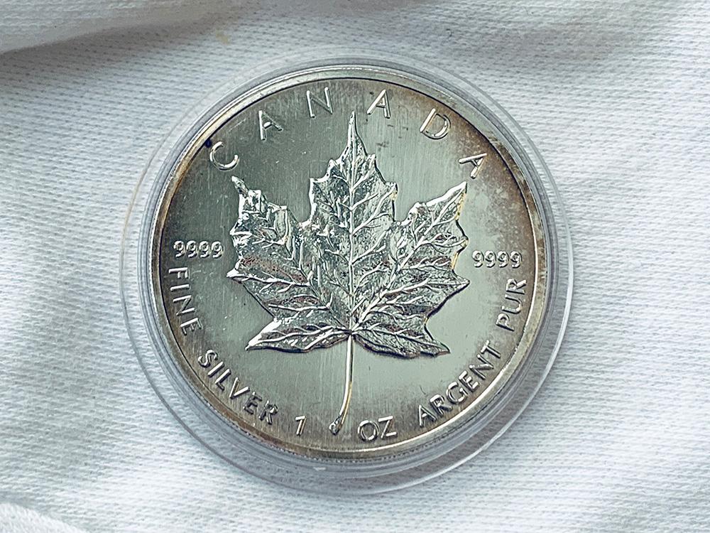 Stříbrná investiční mince Maple Leaf 1 OZ 1989 - Numismatika