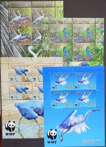 Penrhyn 2008, WWF fauna - ptáci 4xaršík, kat.cena 38 Euro!