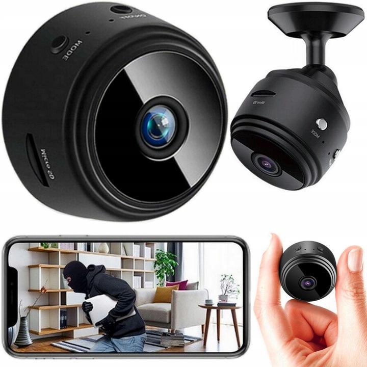 Mini špionážní kamera skrytá wifi Full HD magnet AKCE %%% - TV, audio, video