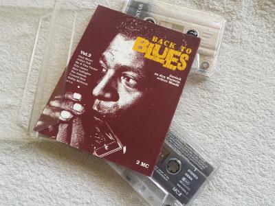Audio Kazeta Blues Back to Blues Vol.2. Eurostar 1991 Germany 2x MC