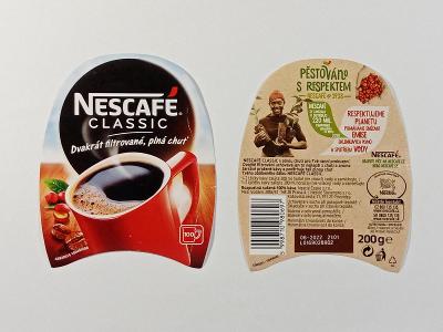 Etiketa Nescafe classic