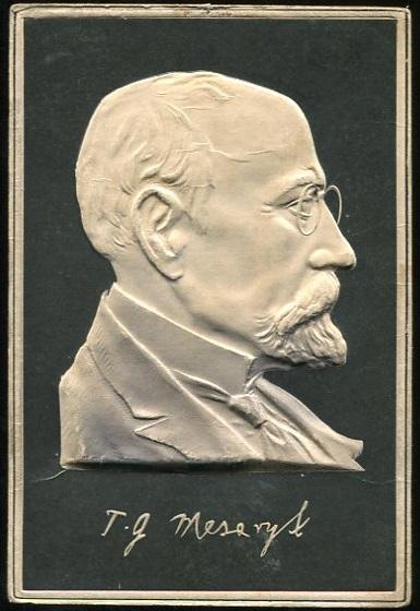 Tomáš Garrigue Masaryk - umělecká pohlednice (foto) ražená