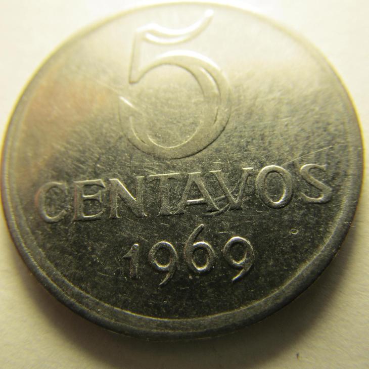 Brazílie 5 Centavos z roku 1969 - Sběratelství