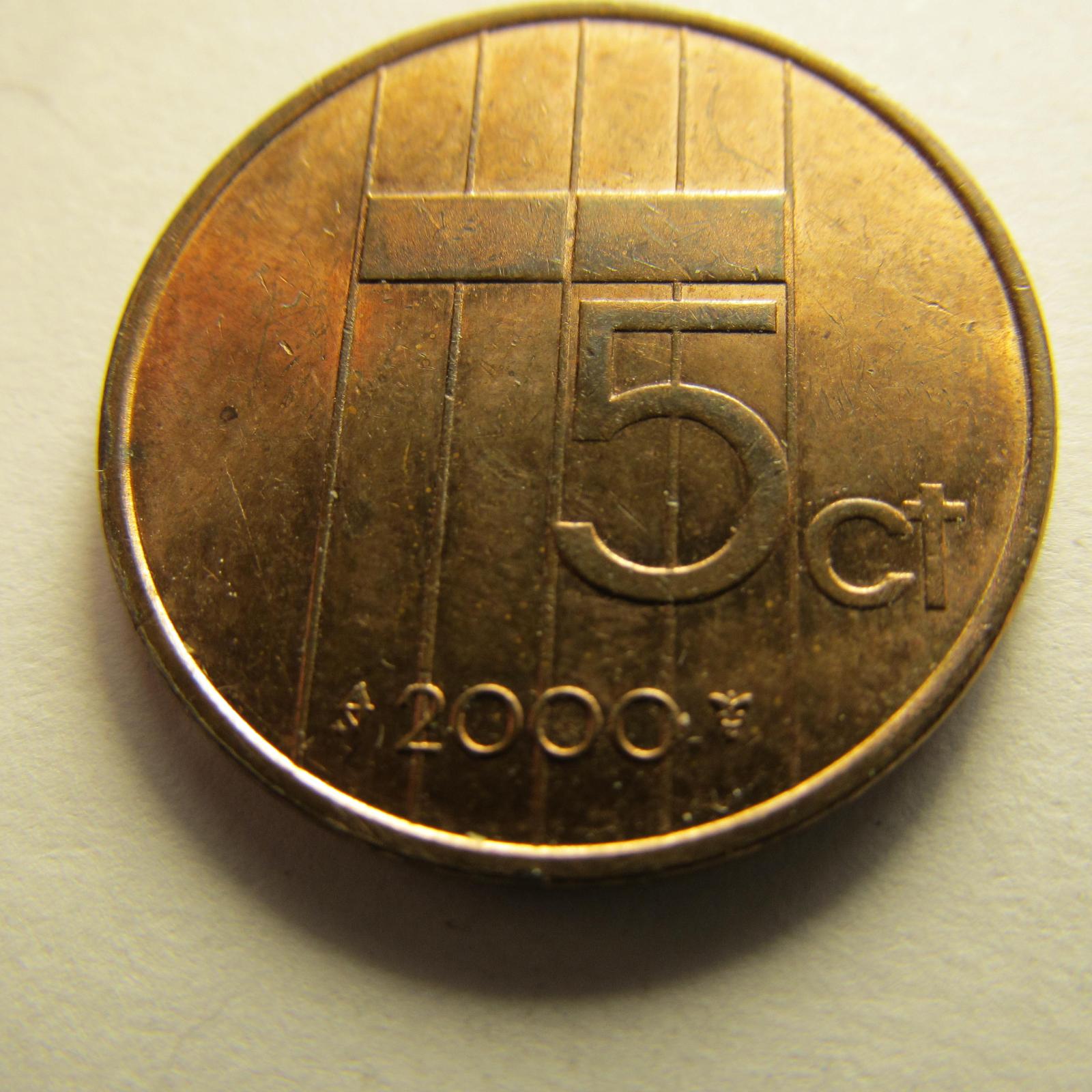 Nizozemsko - 5 cents z roku 1990 -2000, sada 11 kusů - Numismatika