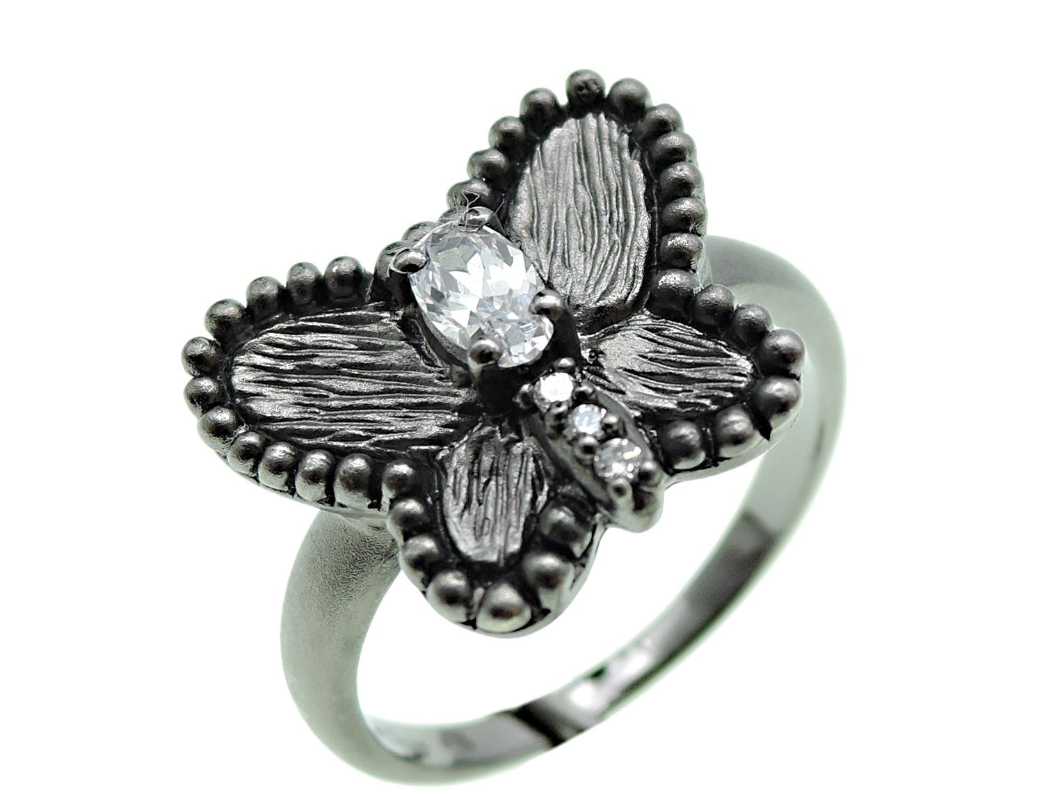 Strieborný prsteň- Allure/ motýľ - Šperky