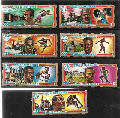 Rovníková Guinea **OH Mnichov 1972-box,vzpírání,skok do dálky,disk,běh