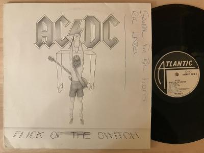 AC/DC Flick of the switch GER EX 1983 popsaný obal! ATLANTIC