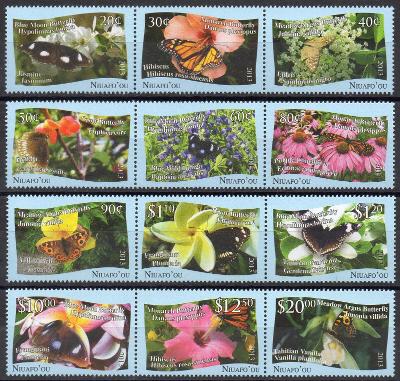 Niuafo ou-Motýli a květy 2013**  Mi.527-538 / 55 €