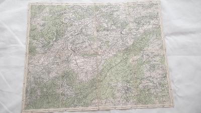 Stará vojenská mapa 1935-Beroun-Hořovice-Dobříš-Hostomice-Lochovice