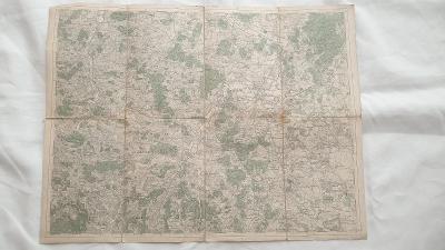 Vojenská mapa 1931-Prachatice-Bavorov-Netolice-Volyně-Protivín-Dub