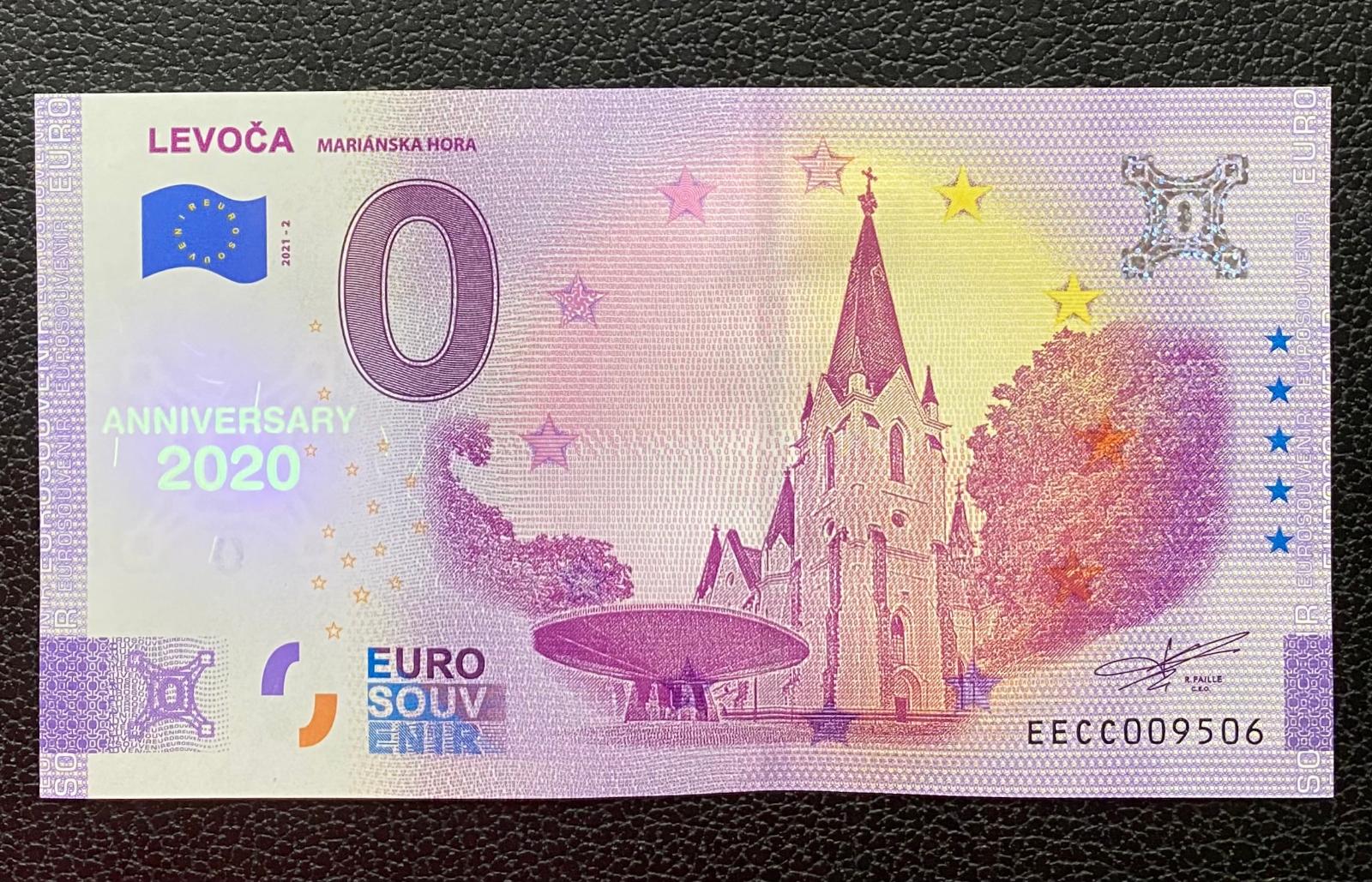 0 Euro Souvenir LEVOČA Mariánska hora 2021 [ANNIVERSARY] - Zberateľstvo