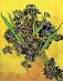 REPRODUKCIA na plátne Vincent van Gogh Váza Kosatce kvety 60x40 Nový - Zariadenia pre dom a záhradu
