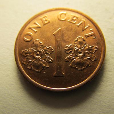 Singapur , 1 cent z roku 1995