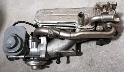 originál chladič výfukových plynů s EGR ventilem a sání VW 1,9 TDi