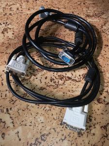 DVI kabel + VGA kabel dohromady za jednu cenu