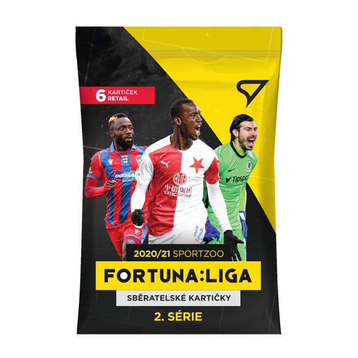 Fotbalové kartičky Fortuna Liga 2020/21 Druhá série - BALÍČEK RETAIL  - Sportovní sbírky