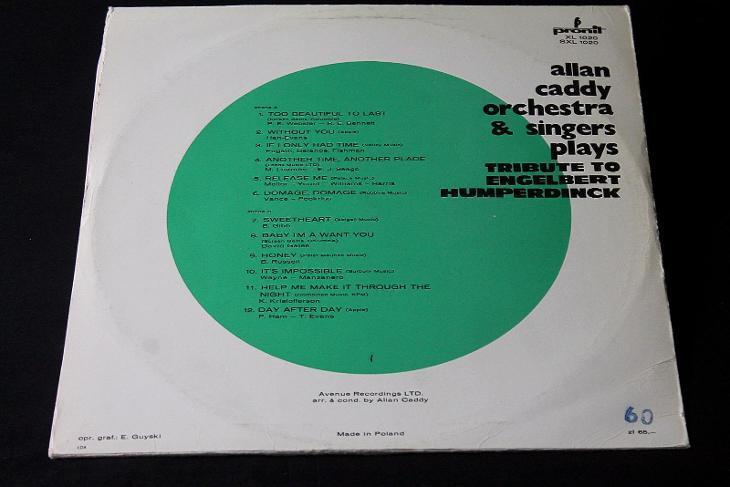 LP - Allan Caddy Orchestra & Singers Plays   (s4/2) - Hudba