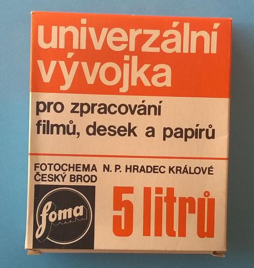 Historická Univerzální vývojka - FOMA - Fotochema Hradec Králové - Foto