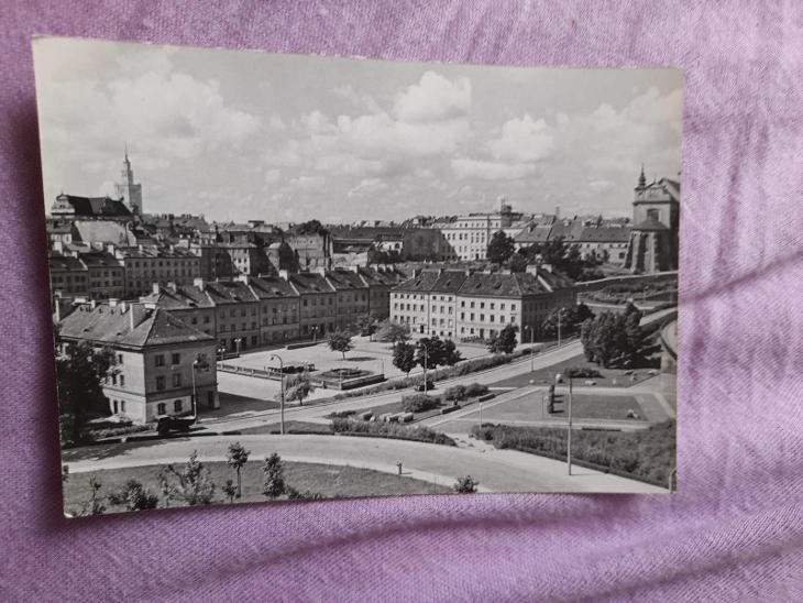 Pohlednice Varšava - Rynek Mariensztacki,prošlé poštou 