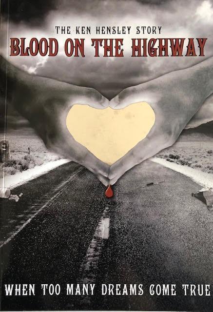 Kniha KEN HENSLEY Blood On The Highway + DVD z křestu RARITA - Knihy a časopisy