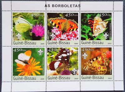 Guinea Bissau 2003, fauna, hmyz, motýli