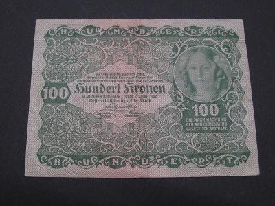 RAKOUSKO : 100 kronen 1922